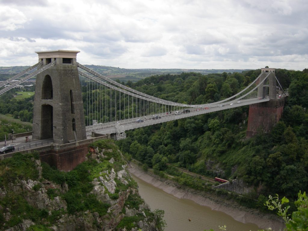 Clifton Suspension Bridge spanning the Avon Gorge 