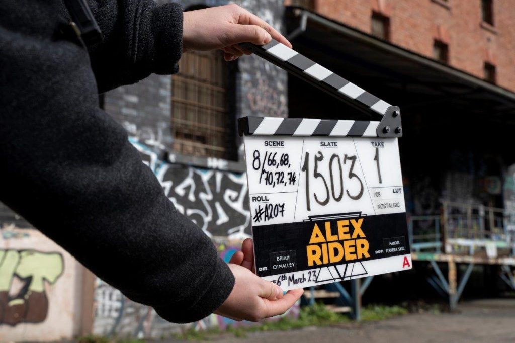 Alex Rider clapperboard